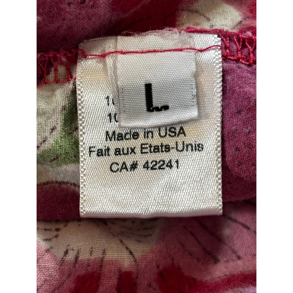 Stark X Maxi Dress Women's Large Sleeveless Pink Floral Cotton Tiered - Picture 4 of 12